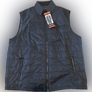 Banana Republic Full Zip Navy Vest Size: Medium NWT